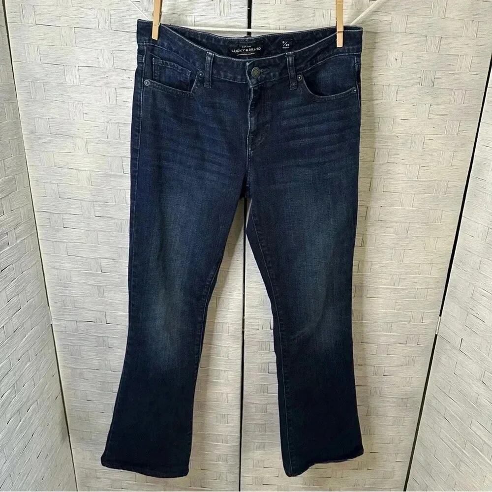 Lucky Brand Womens jeans dark‎ blue low rise straight leg denim Y2K streetwear